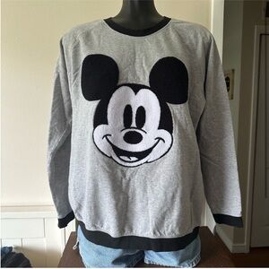 Monica & Andy Mickey Mouse Crewneck Pullover Sweatshirt
